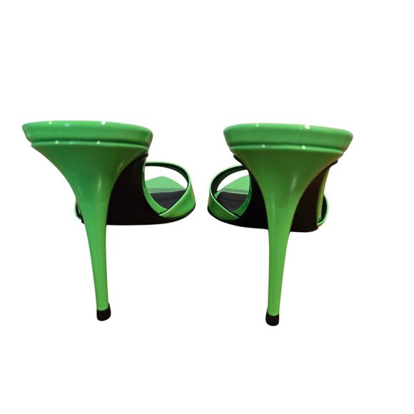 Giuseppe Zanotti Green Patent Leather Stiletto Sandal Italy 38, US 8 - Picture 4 of 9